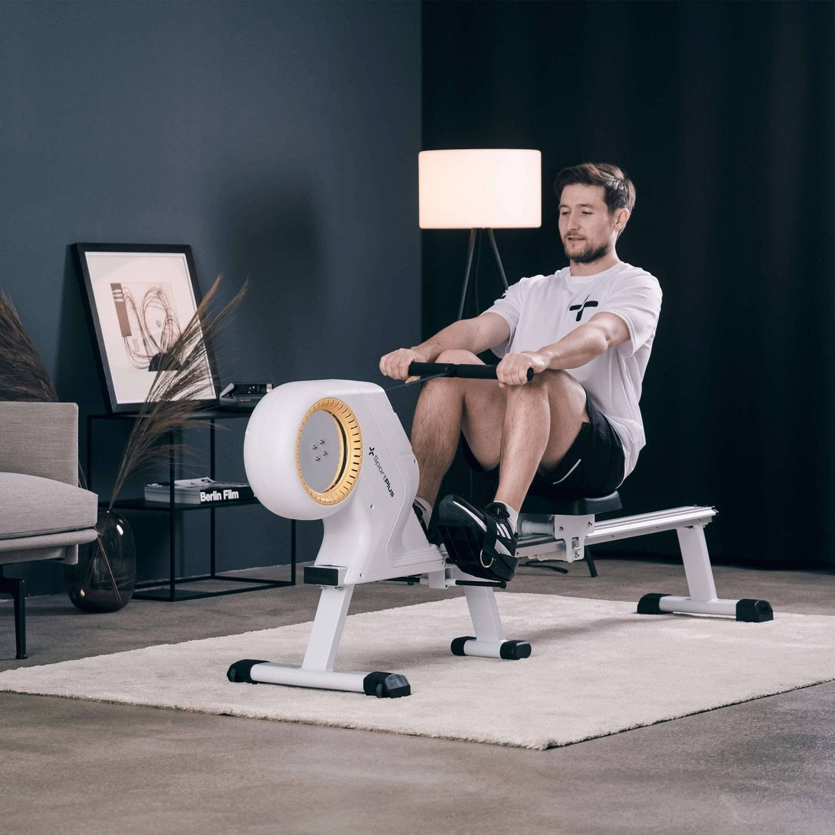 DESIGN Rudergerät für zuhause mit 8 Stufen SP-MR-1300 SportPlus 